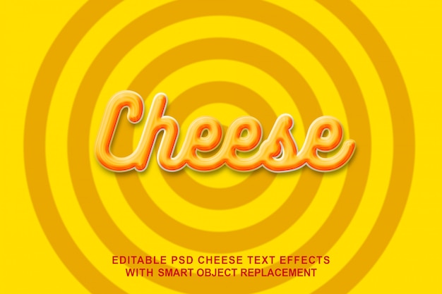 Cheese Yellow Text Effect