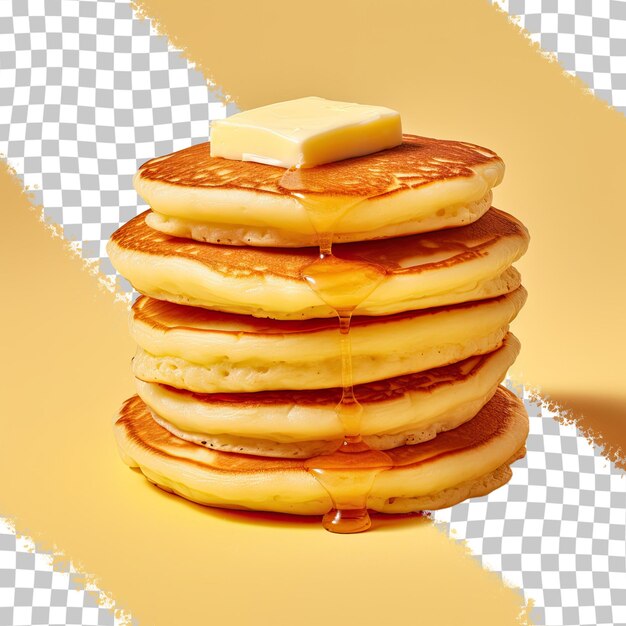 PSD cheesy pancakes stand alone transparent background