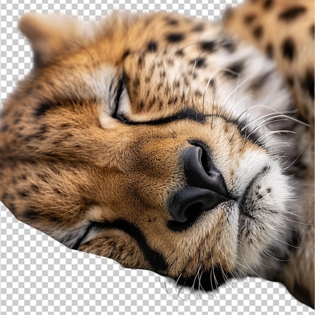 PSD cheeta on isolated white background