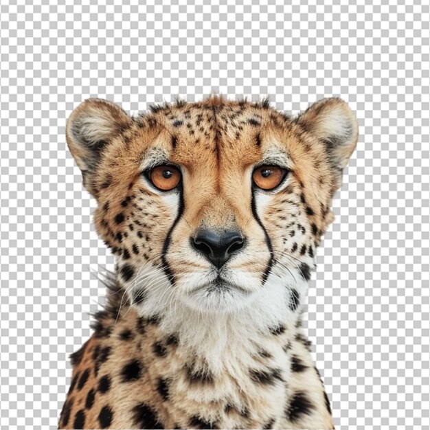 Cheeta op een geïsoleerde witte achtergrond