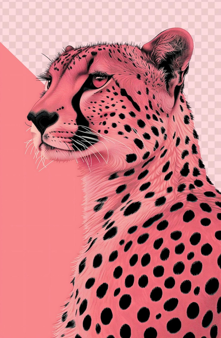 PSD a cheetah with a cheetah on the cover