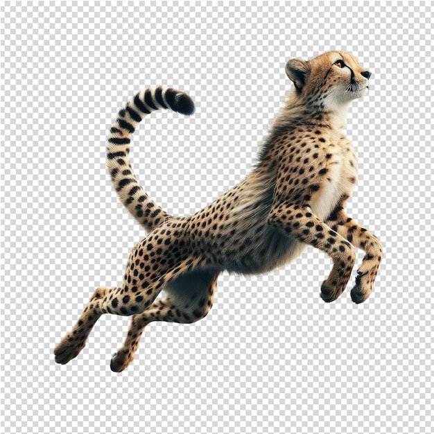 PSD a cheetah with a cheetah on its back