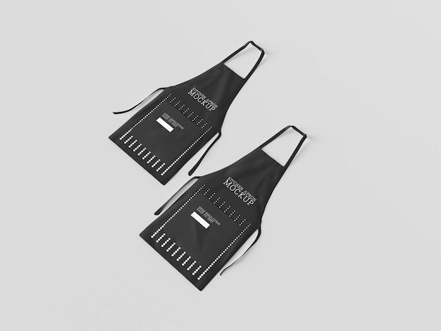 PSD chef aprons mockup