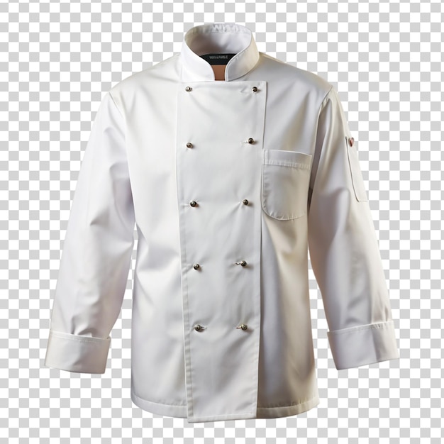 PSD chef coat isolated on transparent background