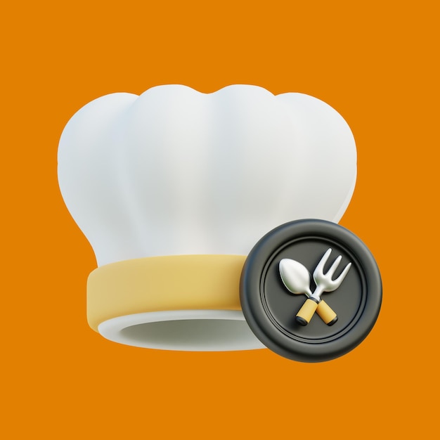 chef hat 3d illustration