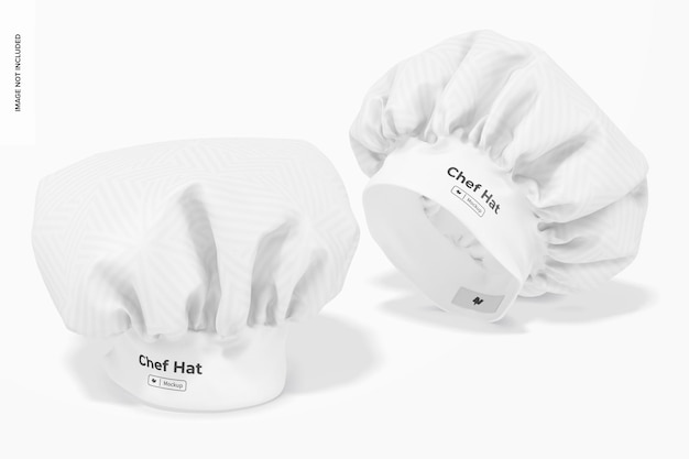 PSD chef hats mockup