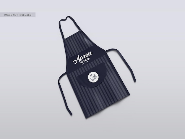 PSD mockup di grembiule da cucina per chef