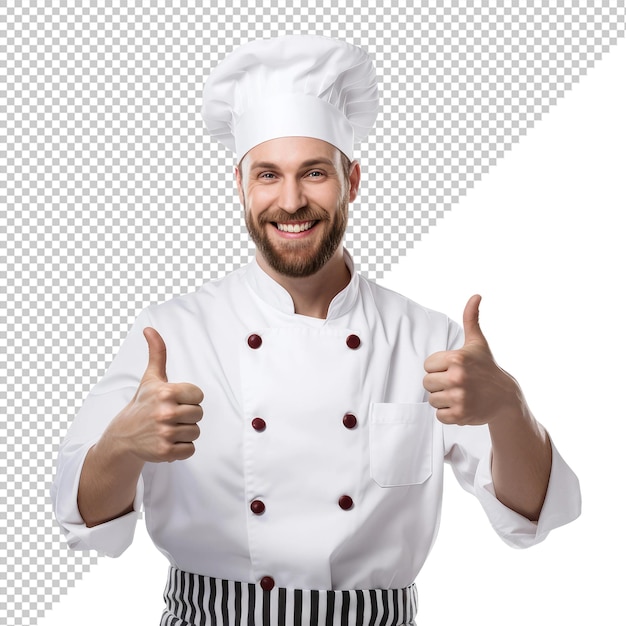 PSD chef man giving thumbs up