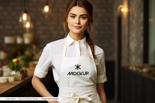 PSD chefs apron mockup