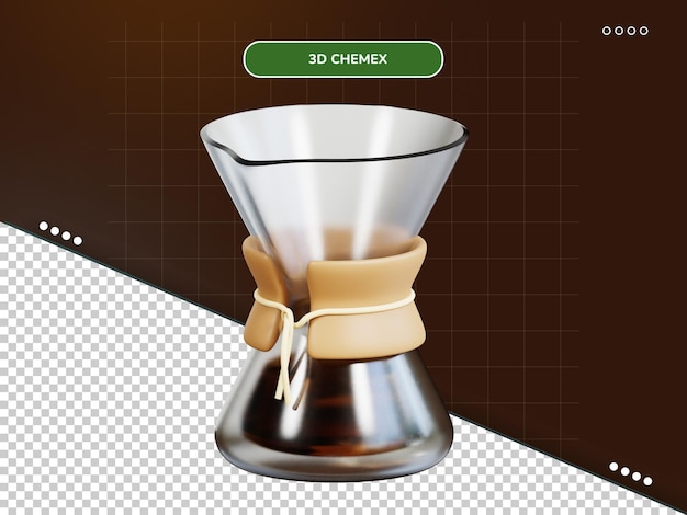 PSD icona chemex 3d