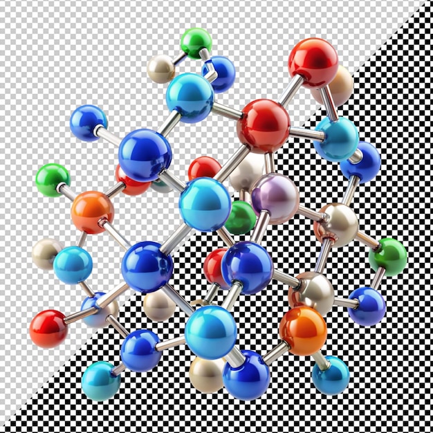 PSD chemical molecule on transparent background