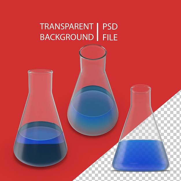 PSD chemistry flask png