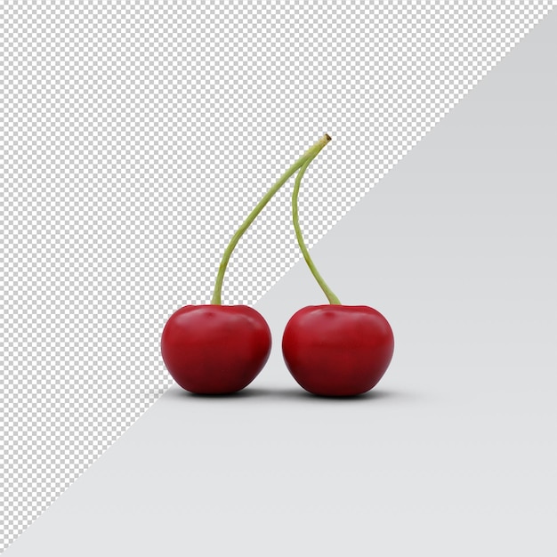 Cherries isolated