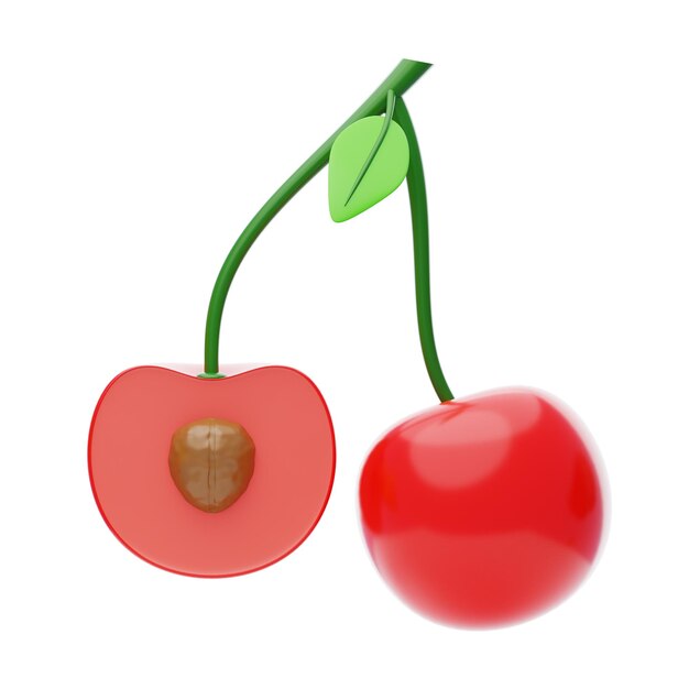 PSD cherry 3d icon