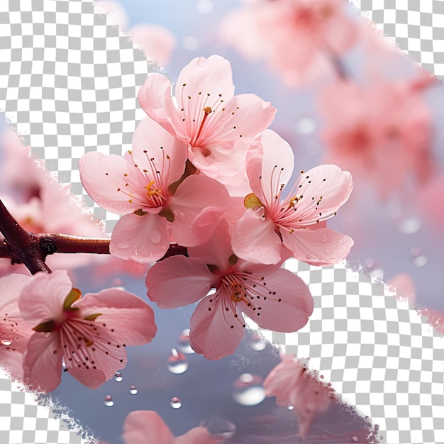 PSD cherry blossom and petal photography in transparent background by closetoscene