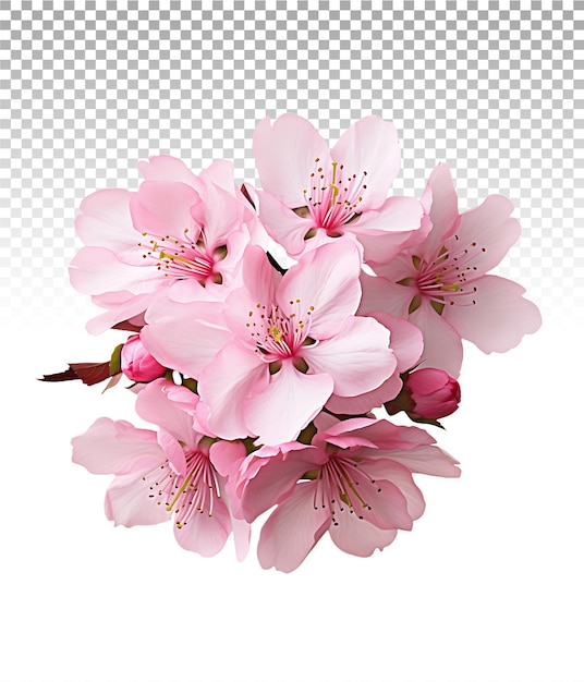 PSD cherry blossom in png format unobstructed beauty