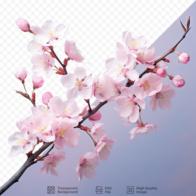 PSD cherry blossoms blooming in japan