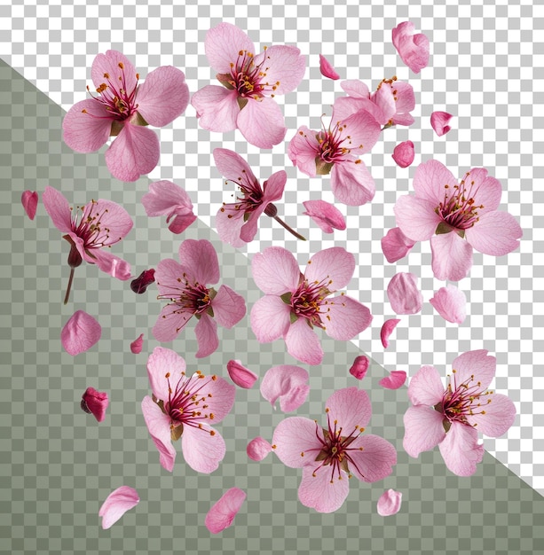 白色背景上的樱桃花切出股票 png