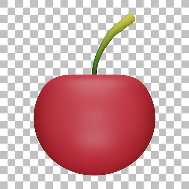 cherry fruit 3d illustration