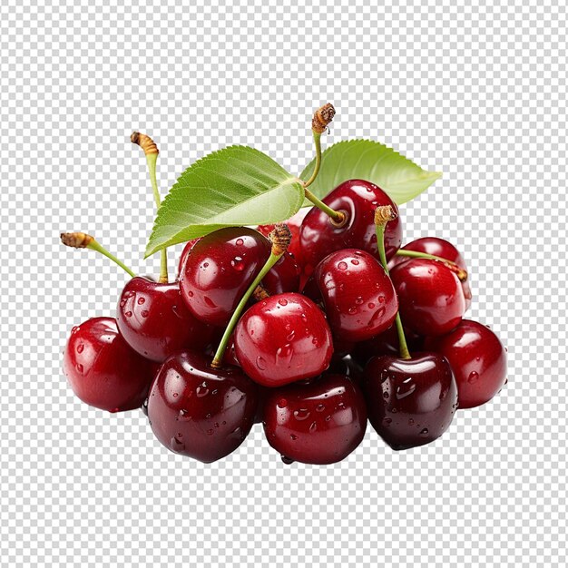 PSD cherry isolated on white