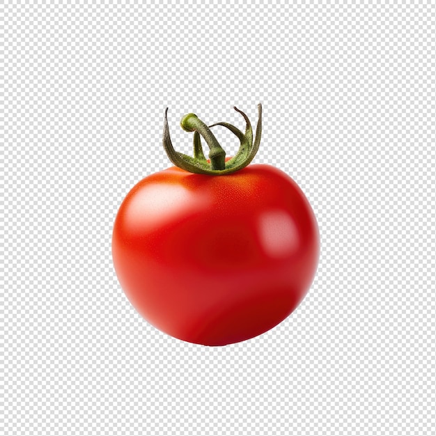 Cherry tomato red fresh cut out transparent background