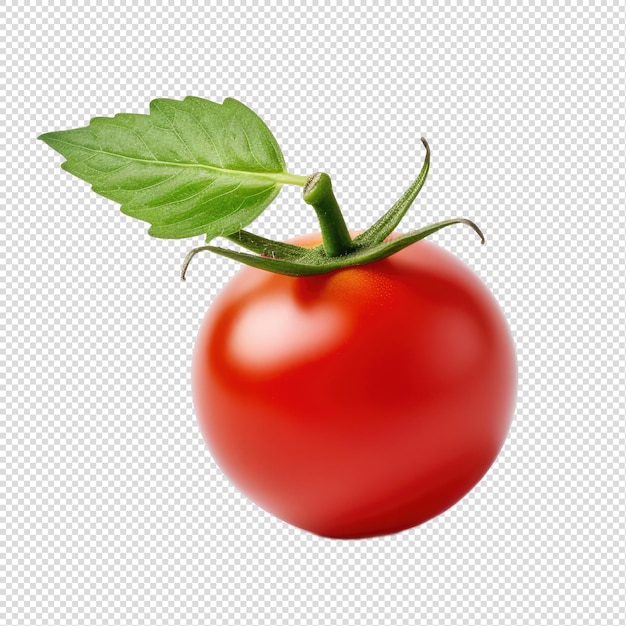 PSD cherry tomato red fresh cut out transparent background