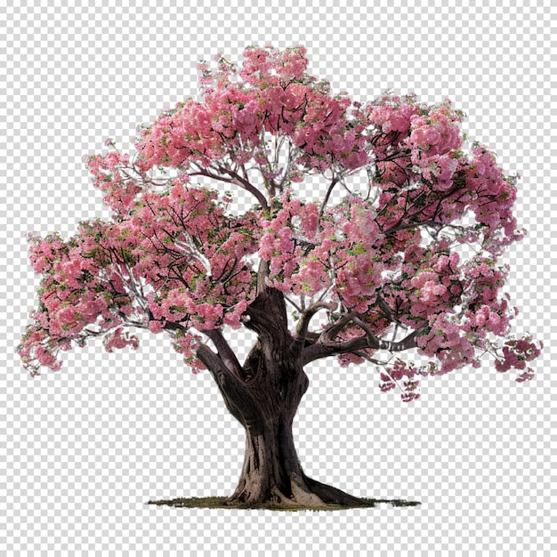 PSD 透明な背景に隔離された桜の木
