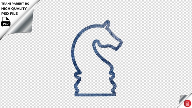 PSD chess ii vector icon blue denim texture psd transparent