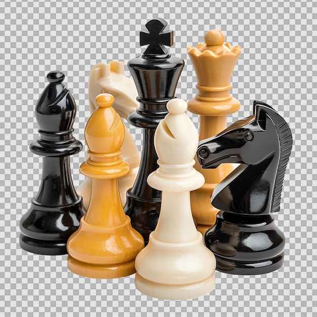 PSD chess pieces on transparent background