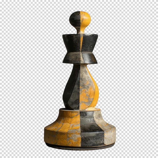 Chess queen isolated on transparent background