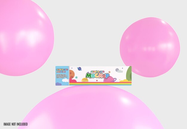 Chewing gum mockup