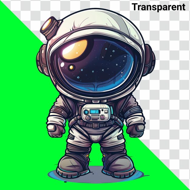 PSD chibi astronaut character