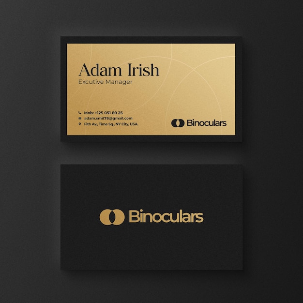 PSD chic classic elegant business card design template