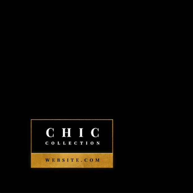 Chic Collection Logo in Black and Gold