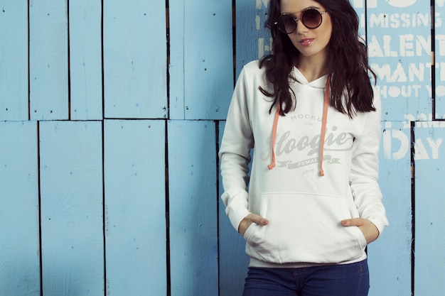 PSD chic streetwear hoodie mockup