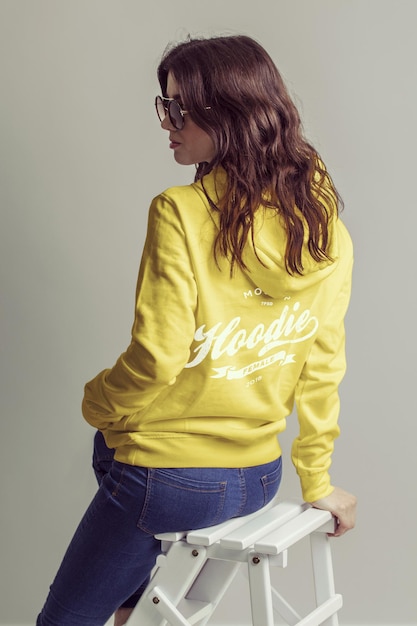 Chic streetwear hoodie mockup