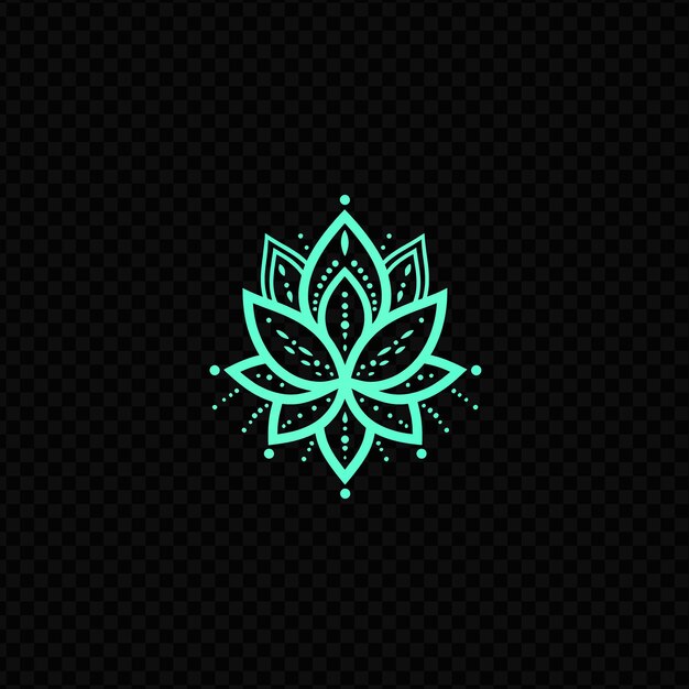 PSD chic tuberose symbol logo with decorative petals and lace il creative psd vector design cnc tattoo