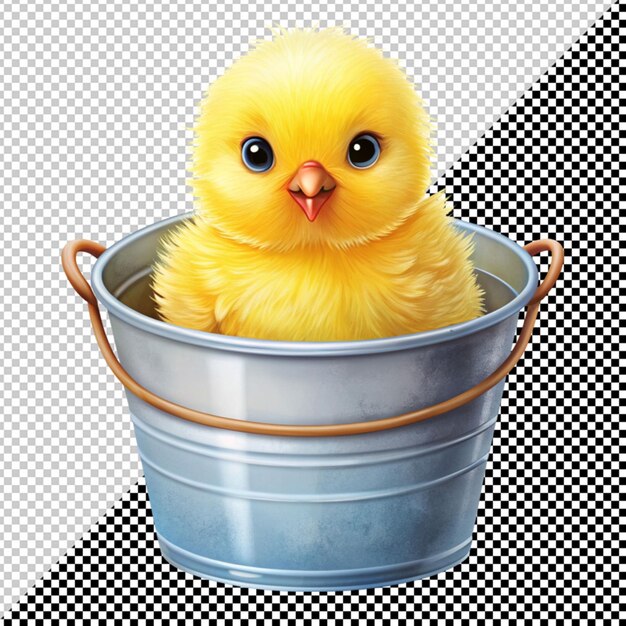 PSD chick in bucket