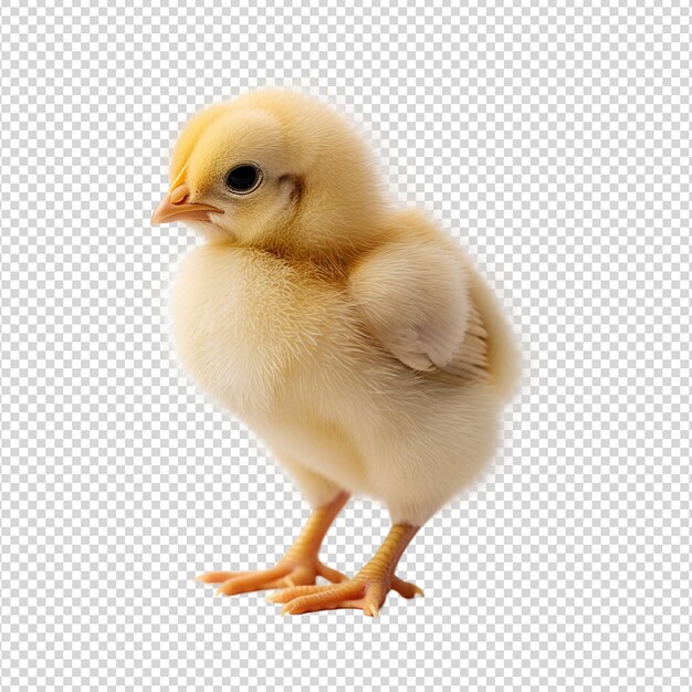 Chick isolated on white