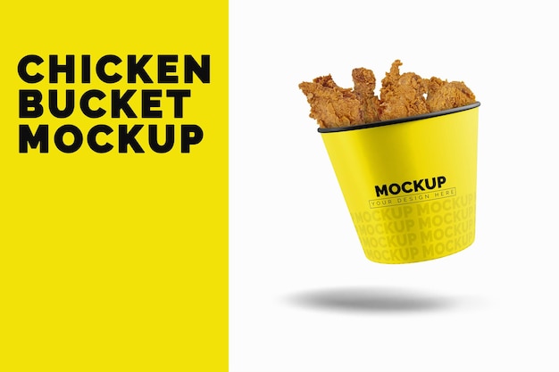 Mockup di secchio di pollo