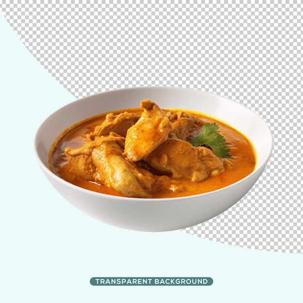 PSD chicken curry on plate