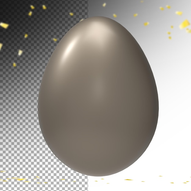 PSD chicken egg isolated on alpha layer