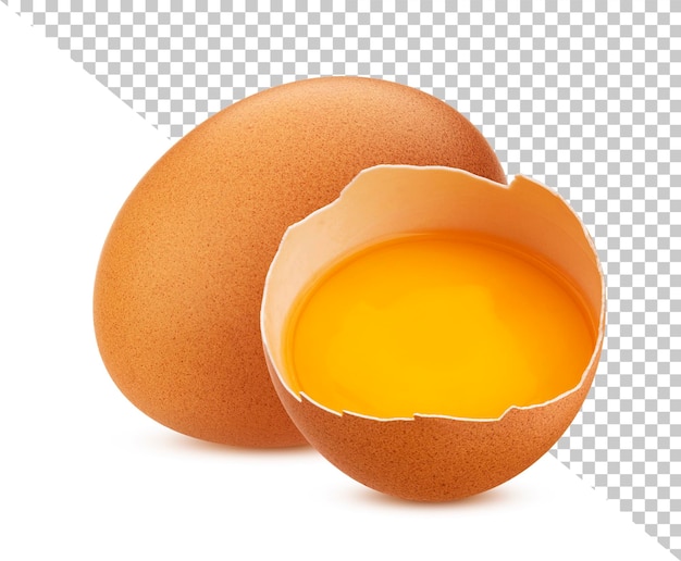 PSD chicken eggs isolated