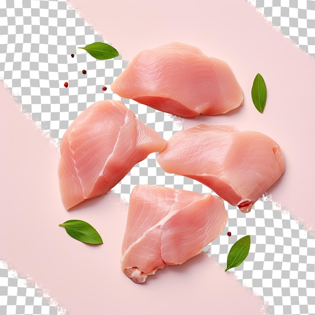 PSD ⁇ のフィレット 透明な背景の小さな肉の塊