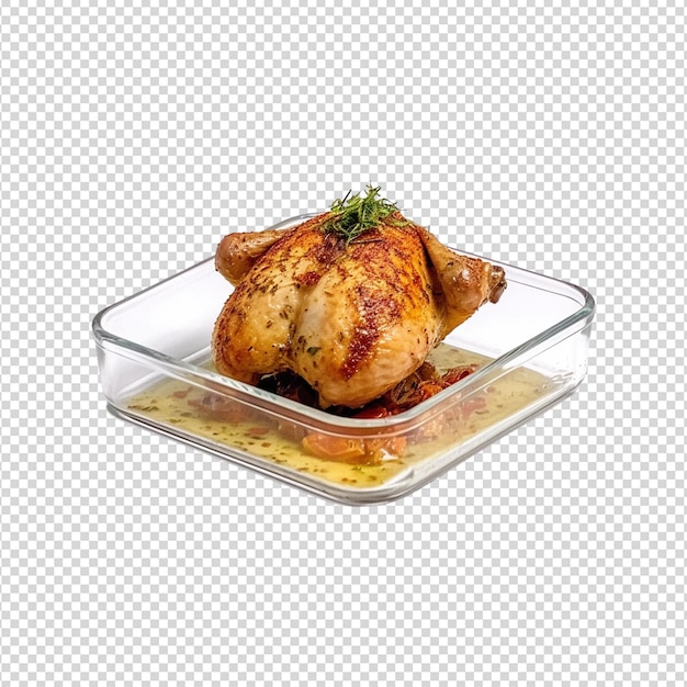 Chicken isolated on white background