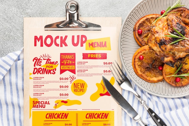 PSD chicken meal composition mock-up