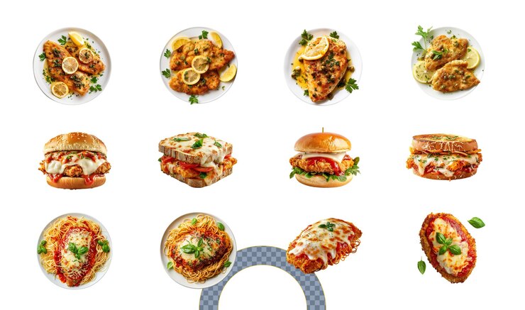PSD chicken parmesan dishes