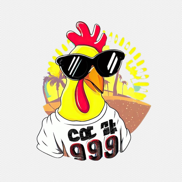PSD chicken sticker