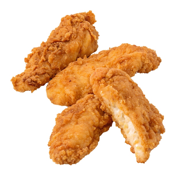 Chicken tenders isolation on transparent background