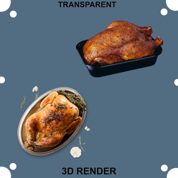 Chicken tikka doorzichtige achtergrond